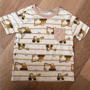 Boys 4T The Children’s Place Striped Construction Vehicle T-Shirt